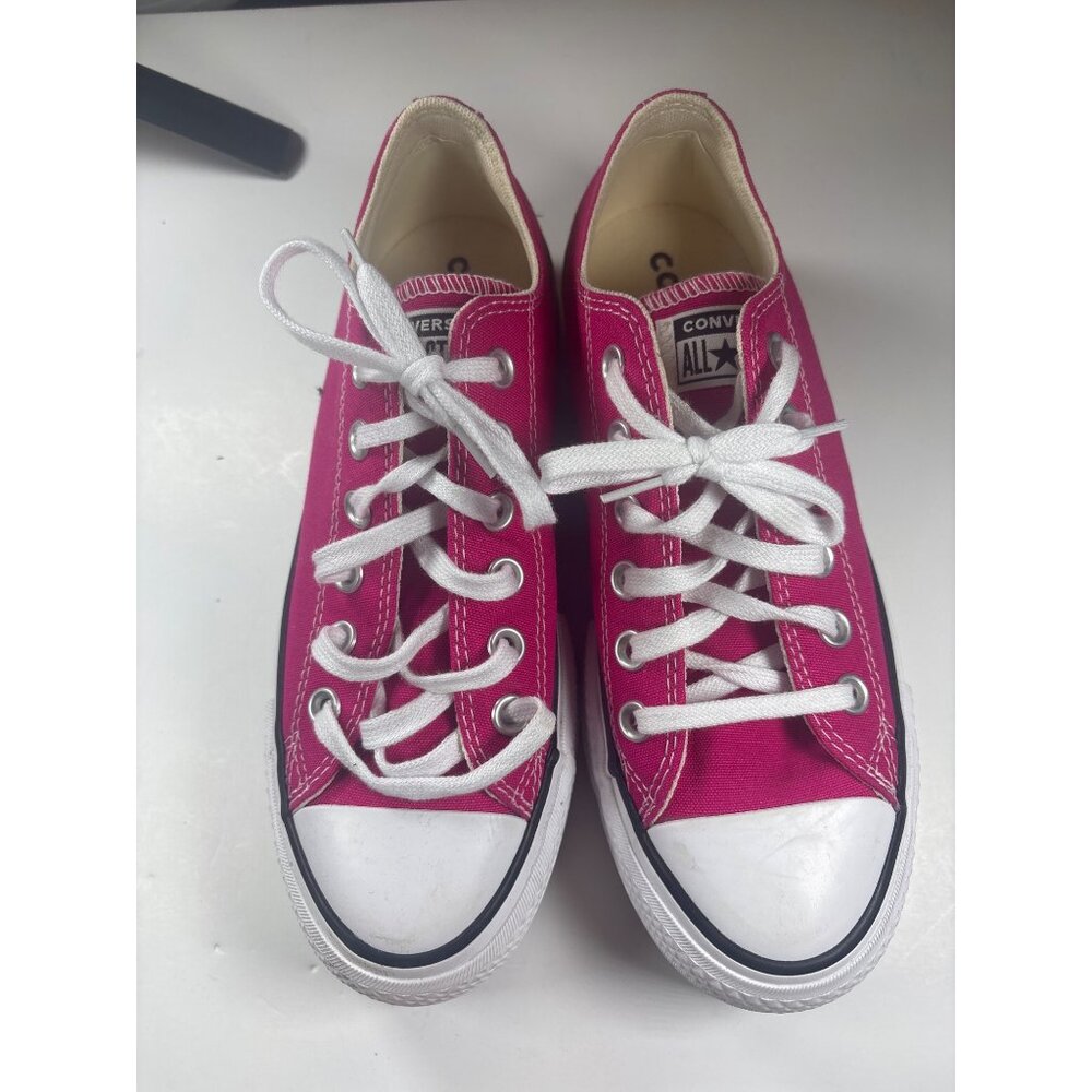 Converse All Star Pink Canvas Low-Top Sneakers Womens Size 5 US